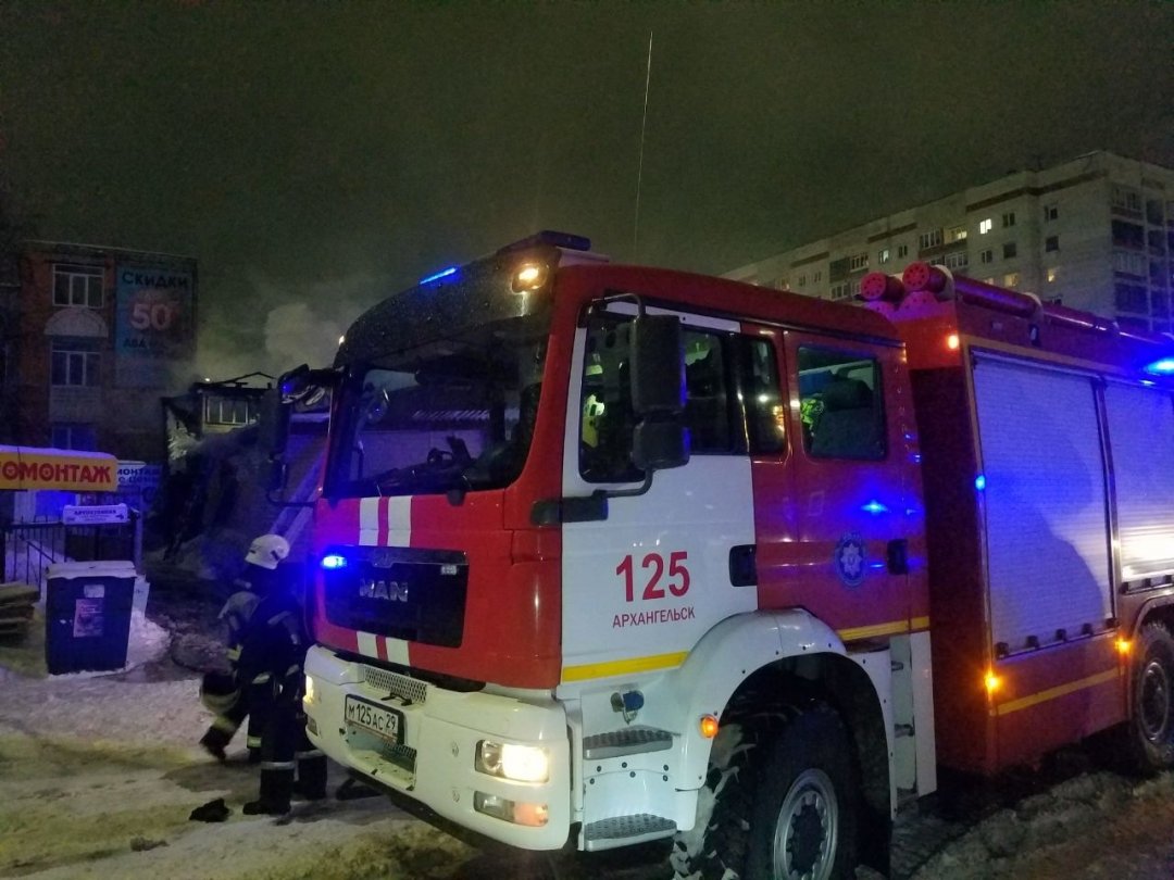 Пожарно-спасательные подразделения выезжали на пожар в Красноборском районе Архангельской области